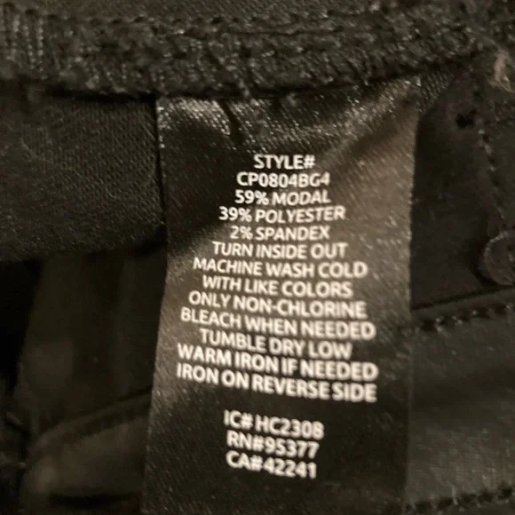 Sanctuary high waisted coated, black skinny jeans, size 26 - Picture 6 of 7